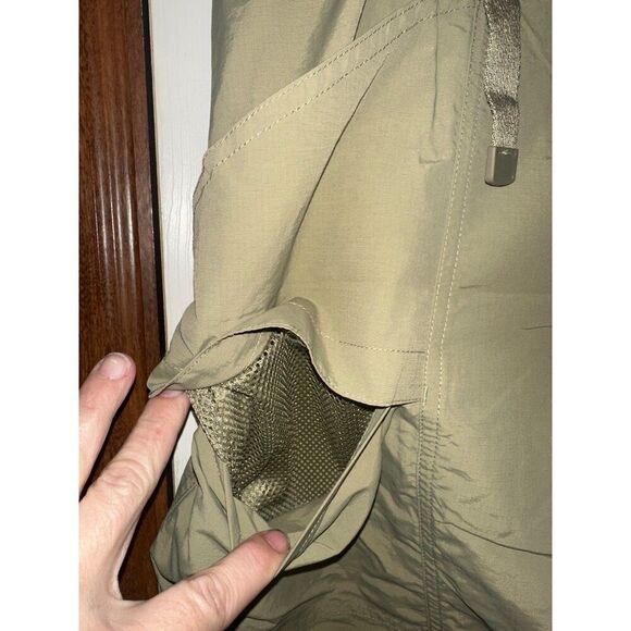 Eddie Bauer Ripstop Tech Shorts Mens Green Cargo Belted Hiking Outdoor Size XL - Picture 4 of 15